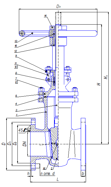 Задвижка клиновая